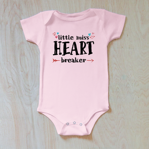 Little Miss Heart Breaker Valentine's Day Onesie