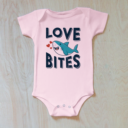 Love Bites Shark Valentine Onesie