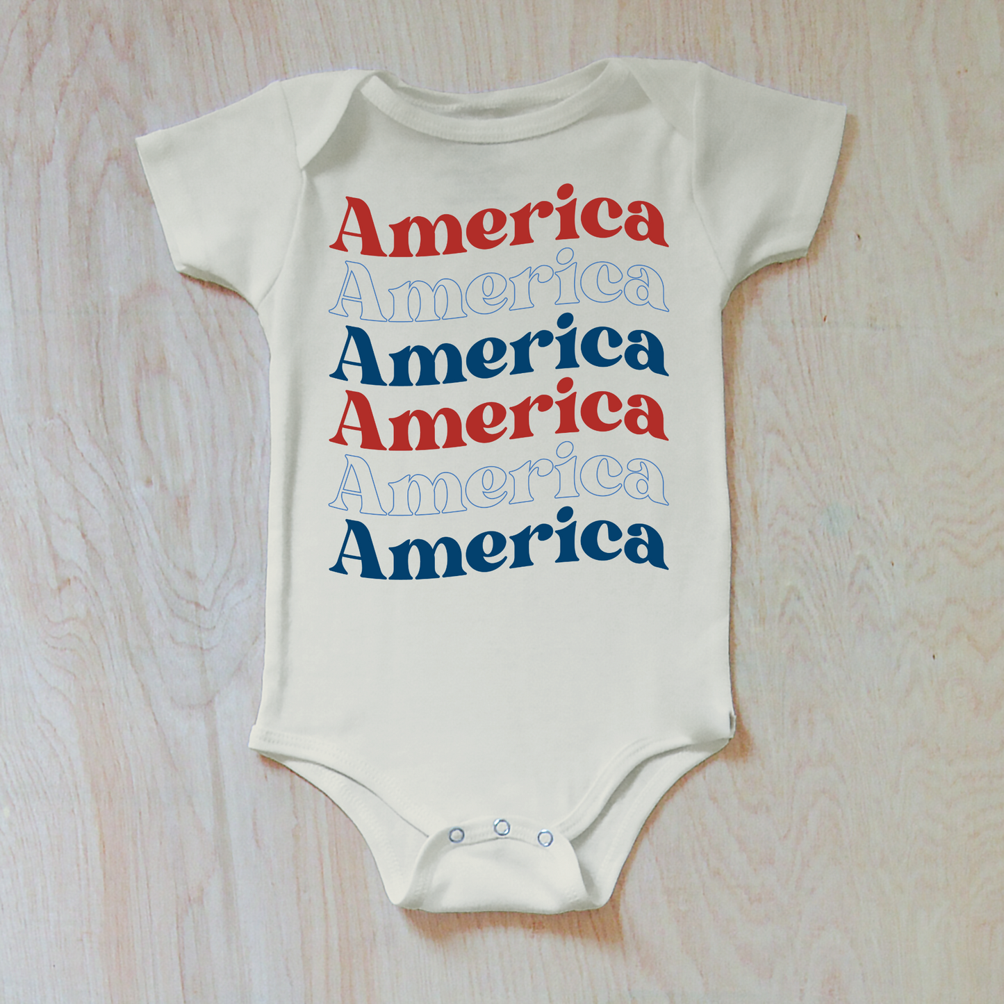 America America America Baby Onesie