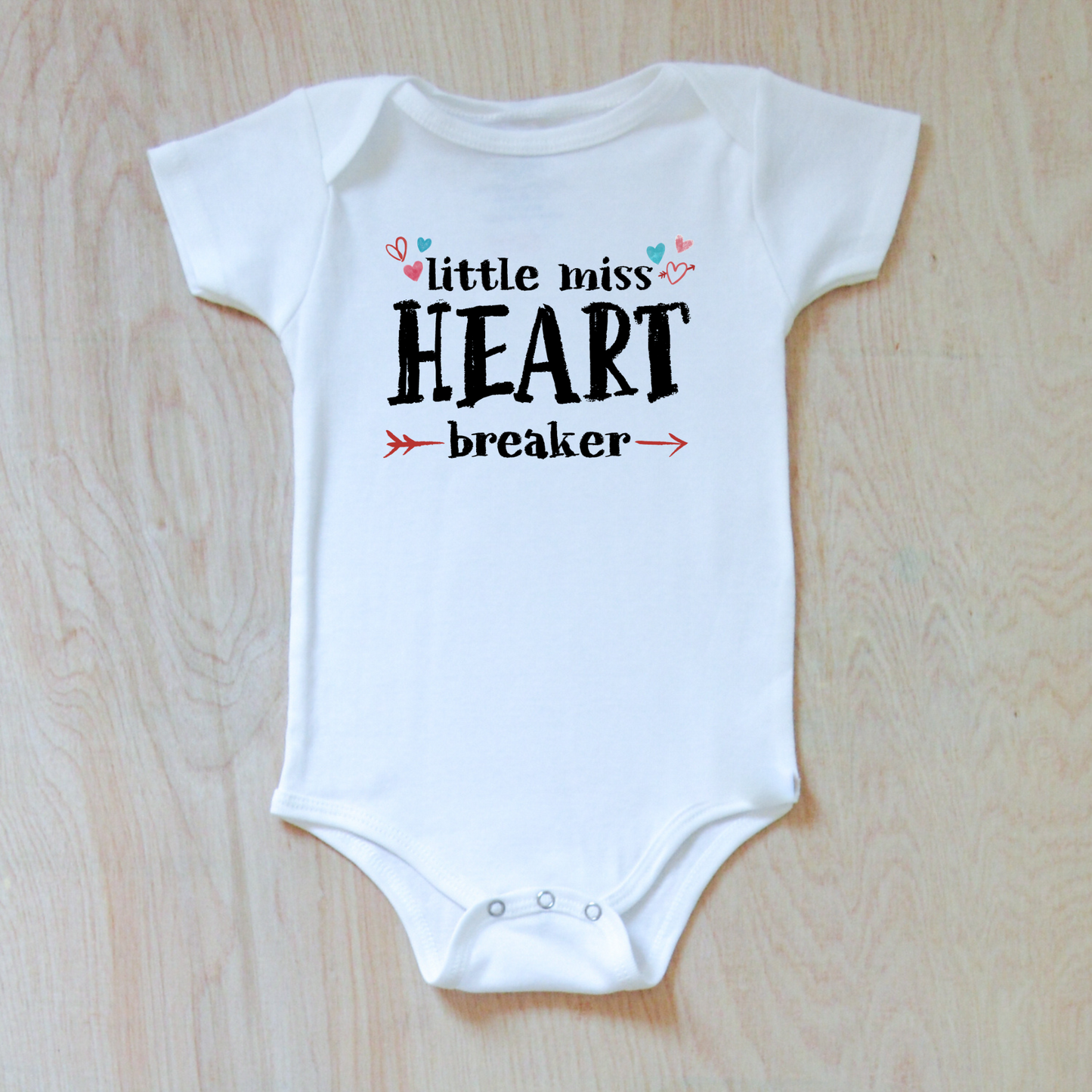 Little Miss Heart Breaker Valentine's Day Onesie