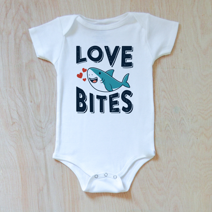 Love Bites Shark Valentine Onesie