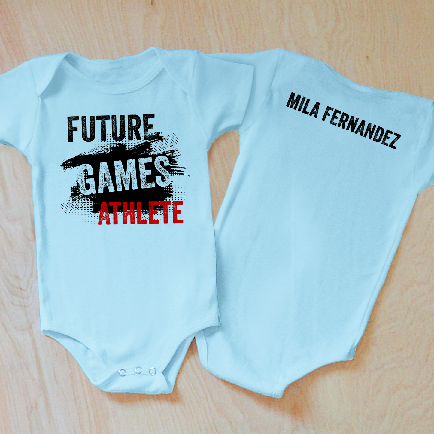 Future Games Athlete Personalized Onesie