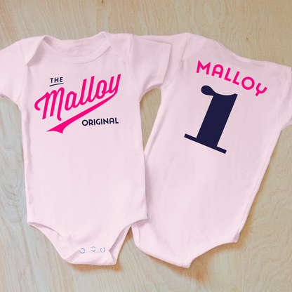 Little League Personalized Onesie