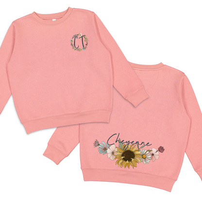 Classic Retro Sunflower Crewneck Sweatshirt