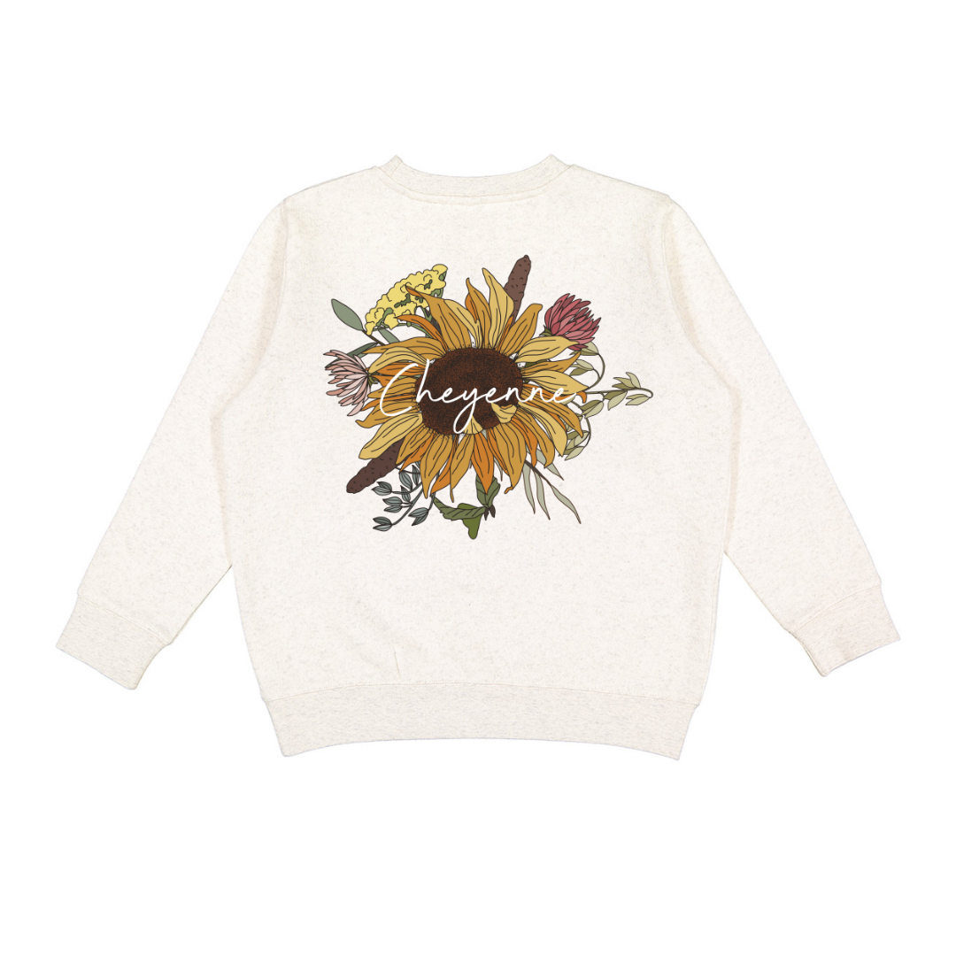 Classic Retro Sunflower Crewneck Sweatshirt