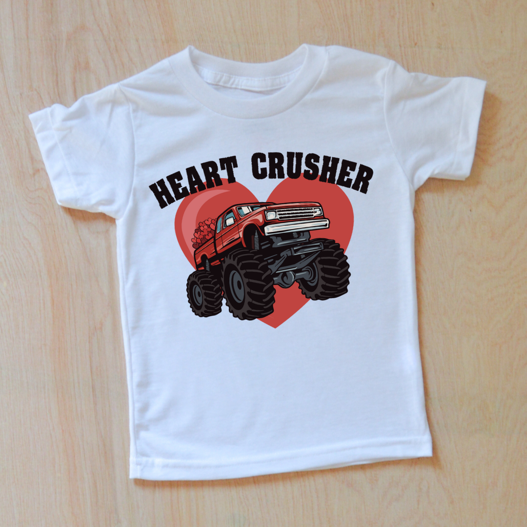 Heart Crusher Monster Truck T-Shirt