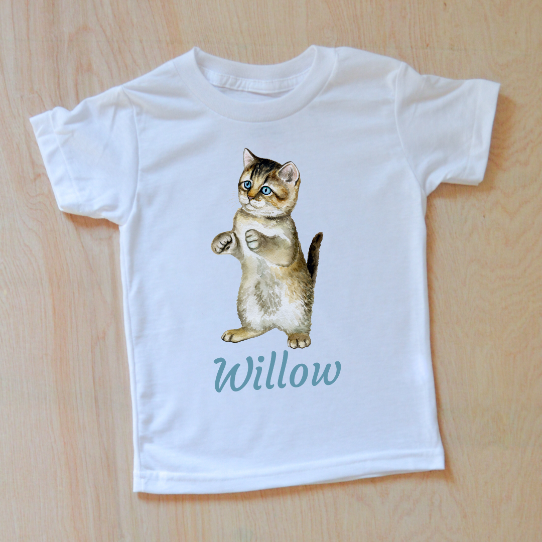 Playful Kitties Personalized Kids T-Shirt