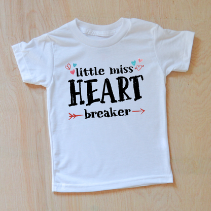 Little Miss Heart Breaker Kid's Valentine's Day T-Shirt