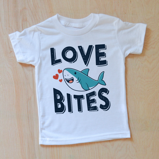 Love Bites Valentine Shark T-Shirt