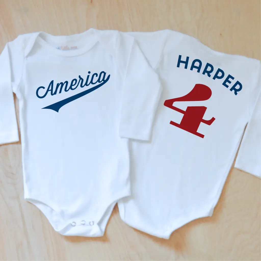 America Baby Onesie at Hi Little One