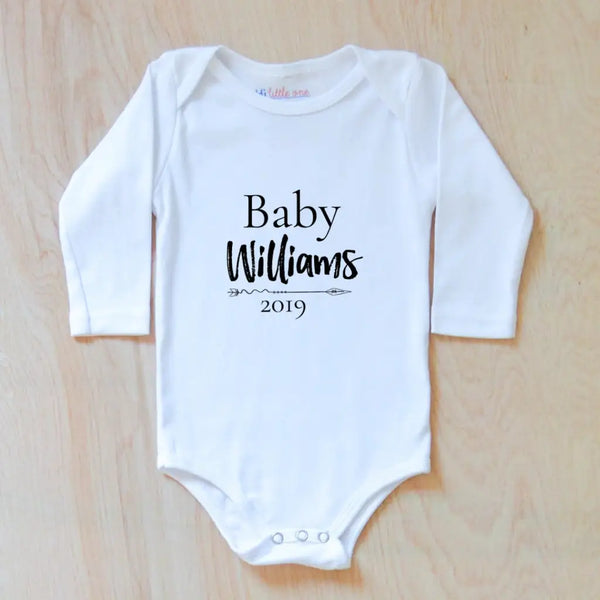 Baby Announcements Personalized Onesie