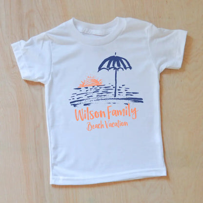 Beach Vacation Personalizable T-Shirt - White-T-Shirt