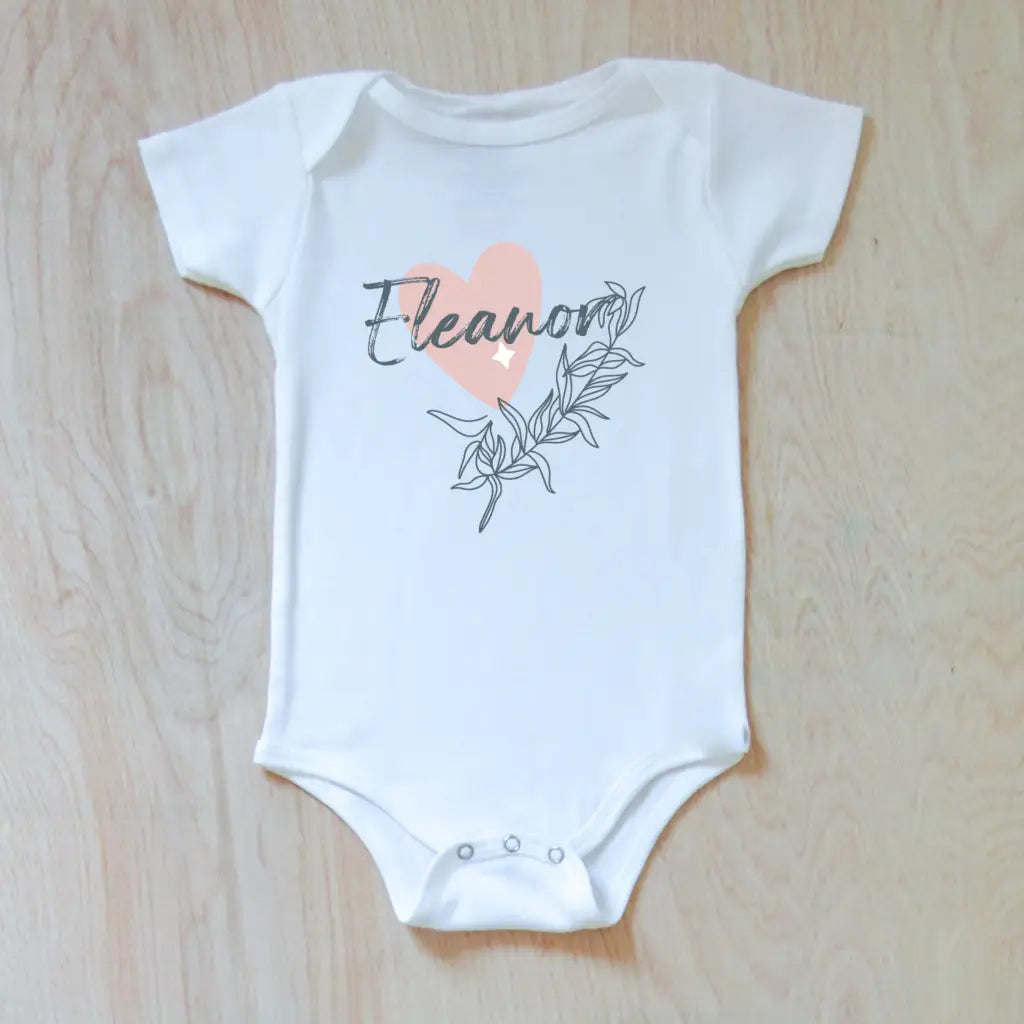 Celestial Love inspired personalized onesie. - 0-3M / Short