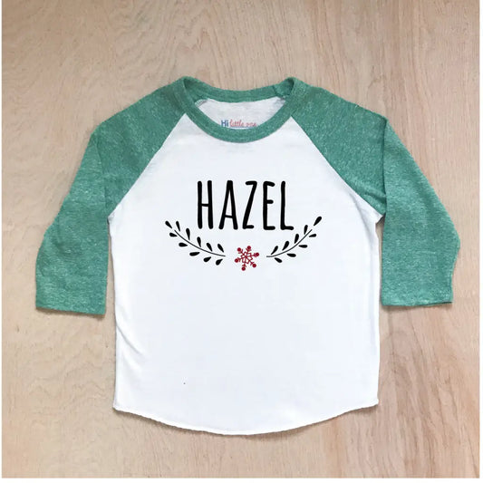 Classic Winter Personalized Raglan at Hi Little One