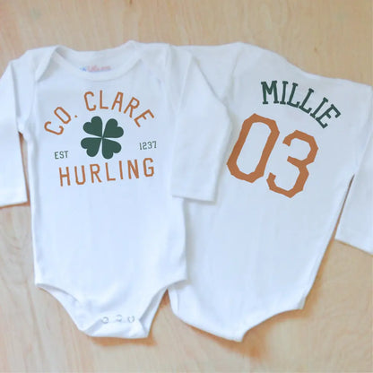 County Clare Hurling Onesie at Hi Little One