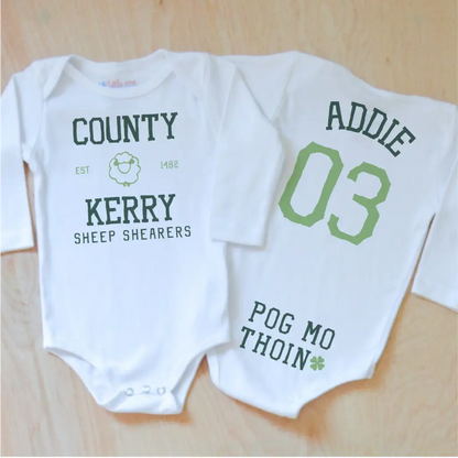 County Kerry Sheep Shearers Onesie at Hi Little One