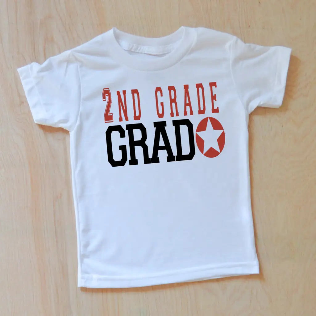 Graduation Star T-shirt - White-T-Shirt