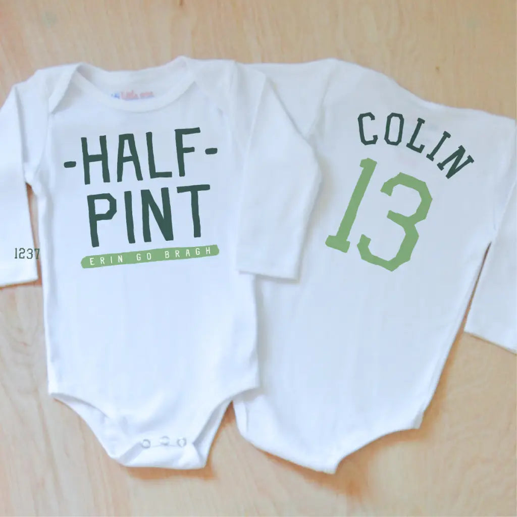 Half Pint St. Patrick's Day Onesie at Hi Little One