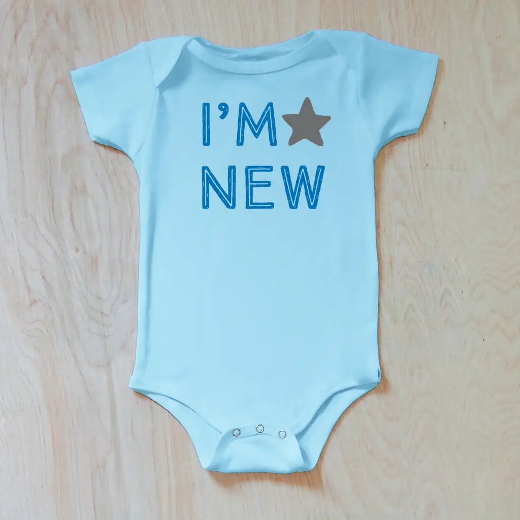 I’m New Onesie - 3-6M / LightBlue / Short Sleeve - Onesie