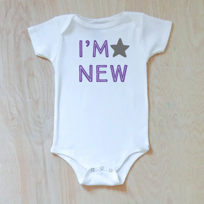 I’m New Onesie - 3-6M / White / Short Sleeve - Onesie