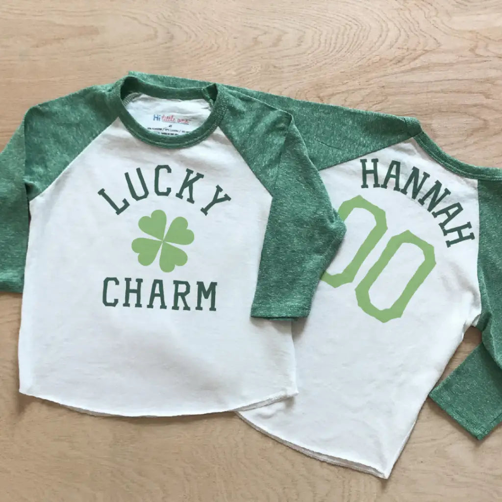 Irish Laddie Lassie or Princess Green Raglan - Raglan