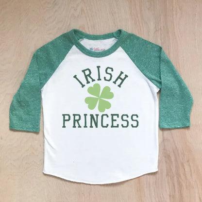 Irish Laddie Lassie or Princess Green Raglan - Raglan