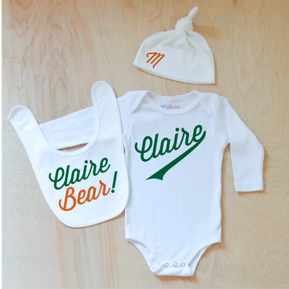 Little League Personalized 3 Piece Set at Hi Little One