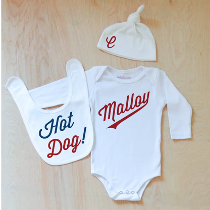 Little League Personalized 3 Piece Set at Hi Little One