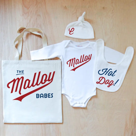 Little League Personalized 4 Piece Set at Hi Little One