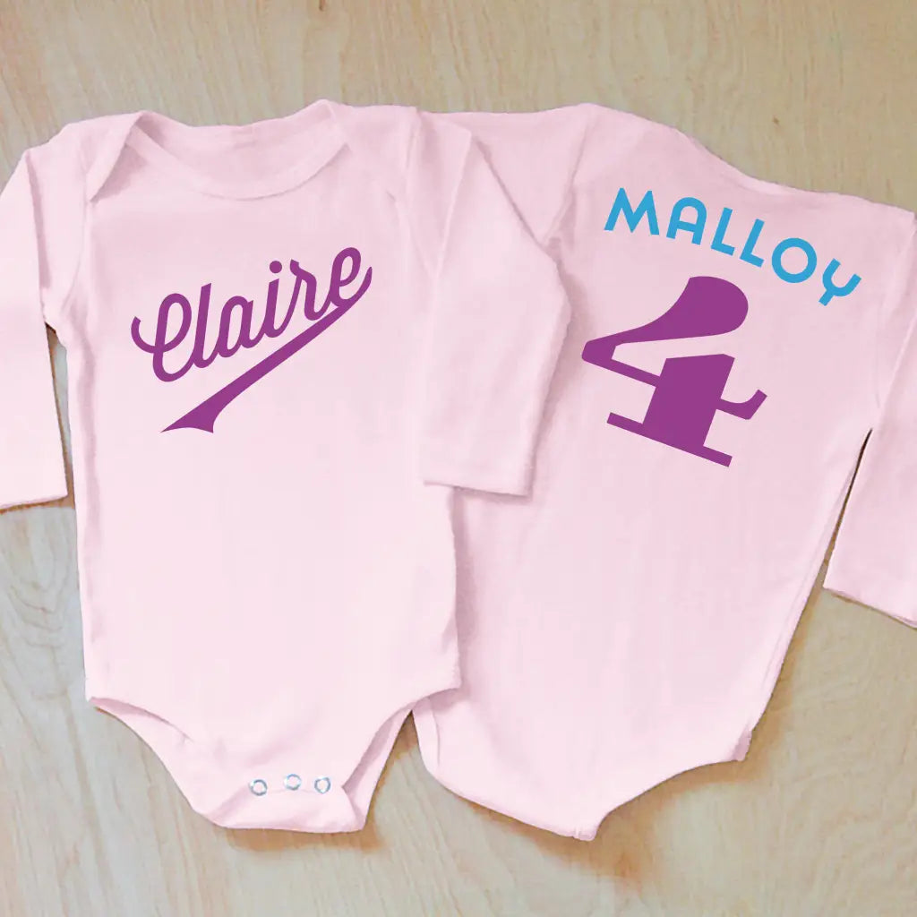 Little League Personalized Onesie - 0-3M / Short Sleeves /