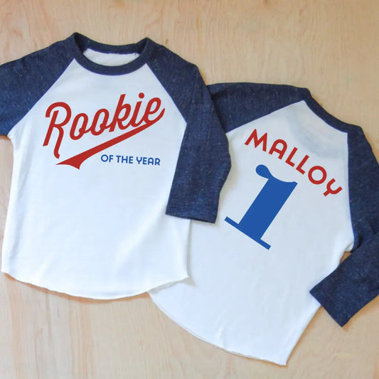 Little League Personalized Raglan - 3-6M / Navy - Raglan