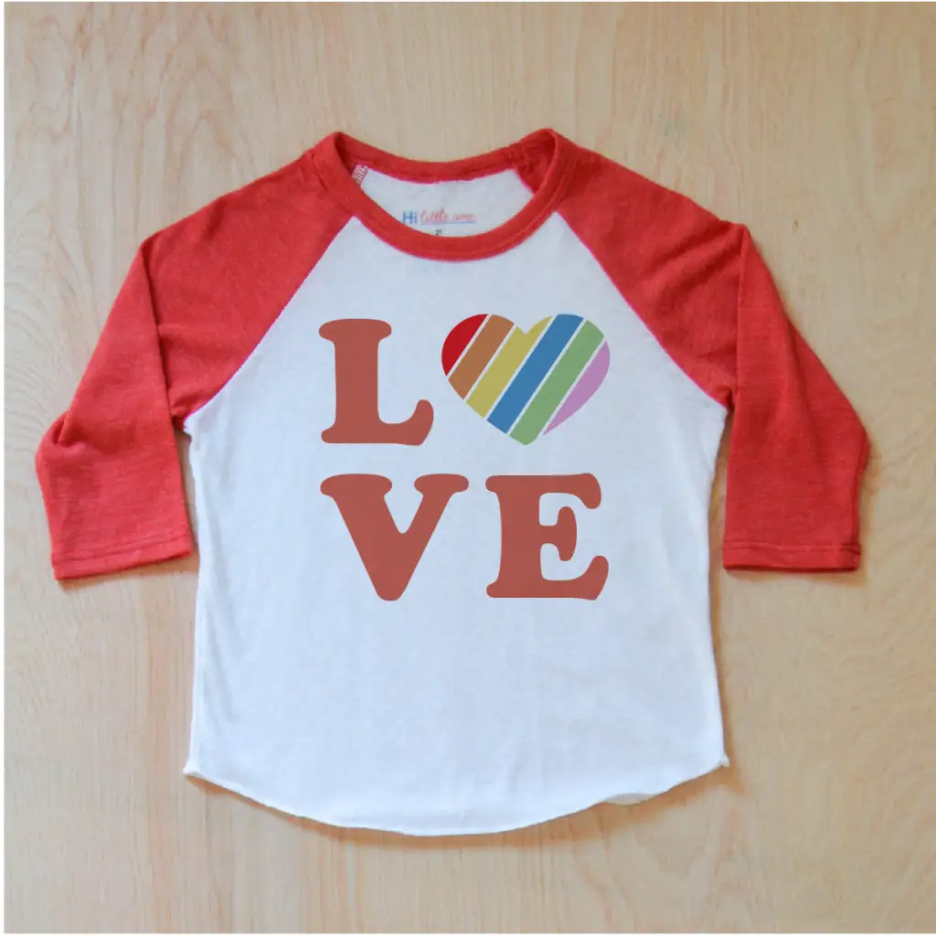 Love Rules Raglan at Hi Little One