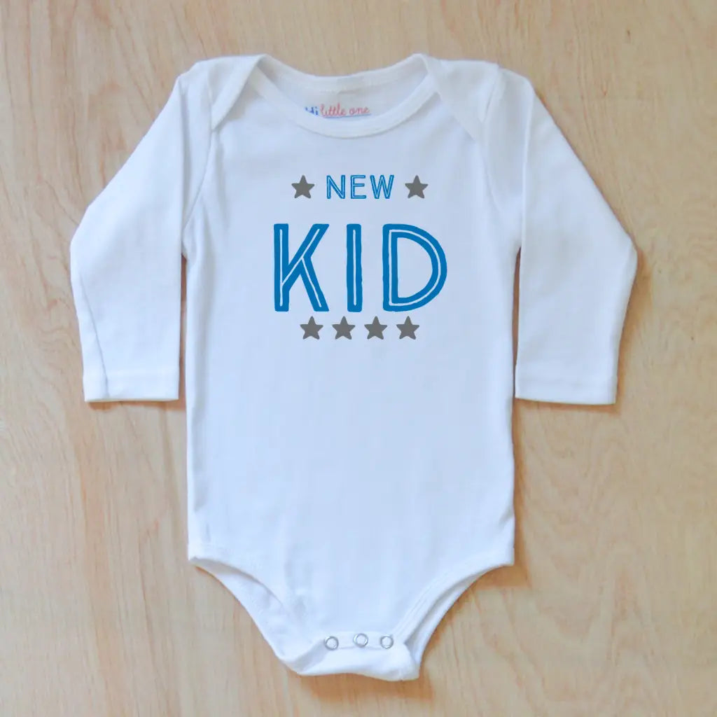 New Kid Onesie - 0-3M / White / Long Sleeve - Onesie