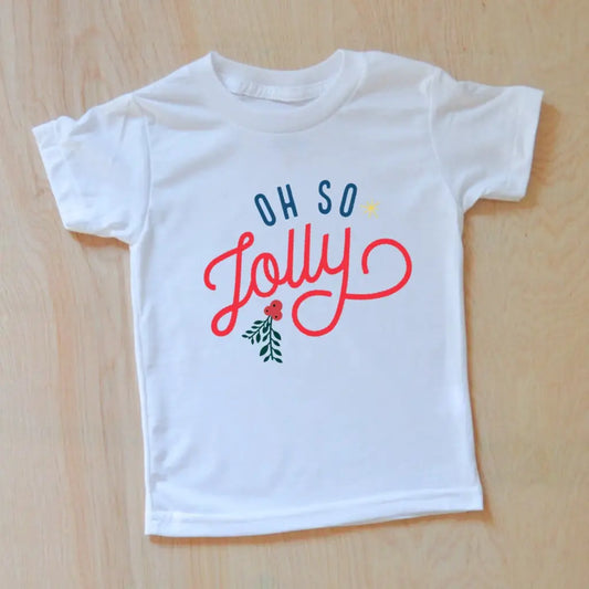 Oh So Jolly Festive Holiday Season T-shirt at Hi Little One