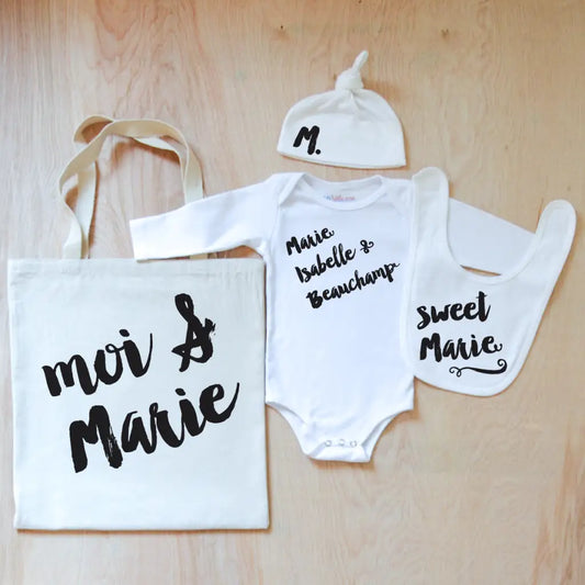 Oui Oui Personalized 4 Piece Set at Hi Little One