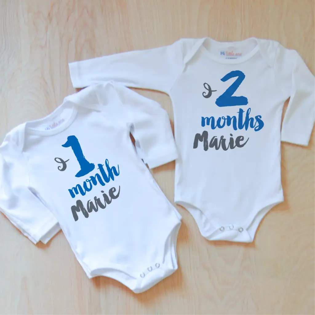 Oui Oui Personalized Month by Month Set at Hi Little One