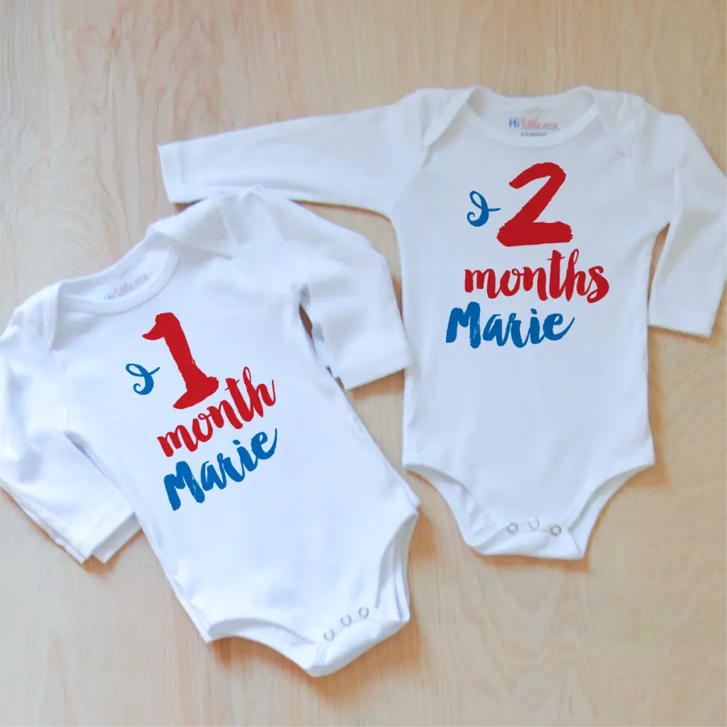 Oui Oui Personalized Month by Month Set at Hi Little One