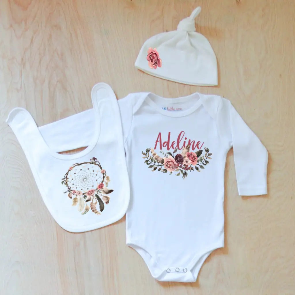 Personalized Boho 3 Piece Set at Hi Little One