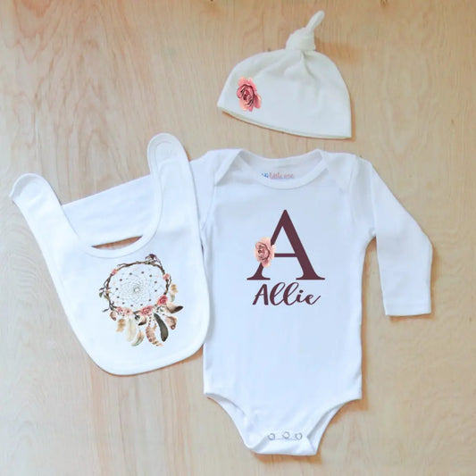 Personalized Boho 3 Piece Set at Hi Little One