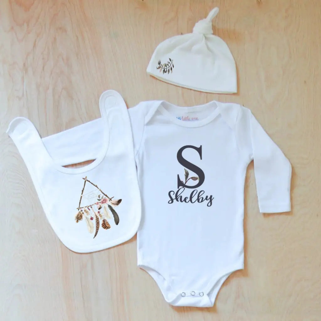 Personalized Boho 3 Piece Set at Hi Little One