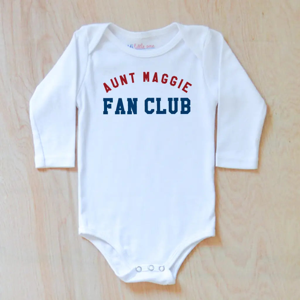 Personalized Fan Club Onesie at Hi Little One