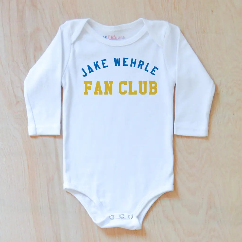 Personalized Fan Club Onesie at Hi Little One