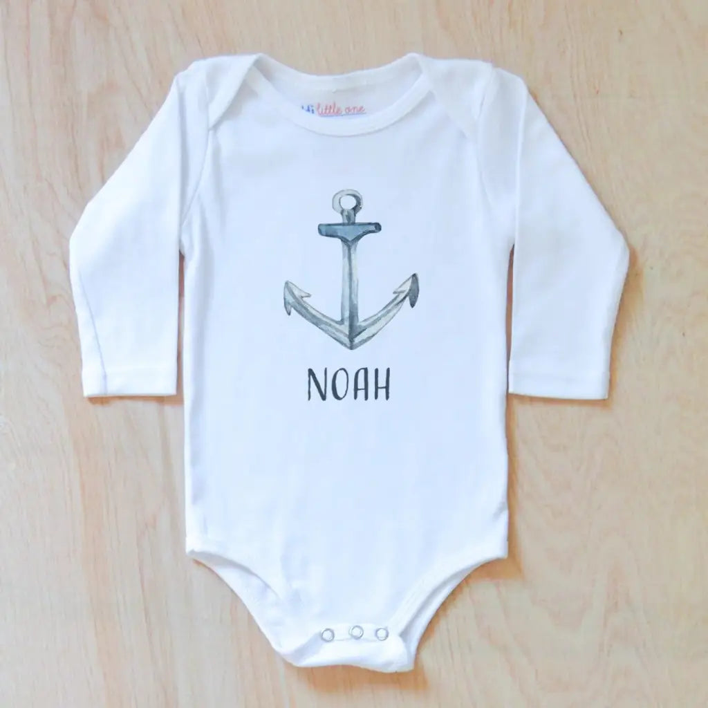 Sail Away Personalized Onesie at Hi Little One