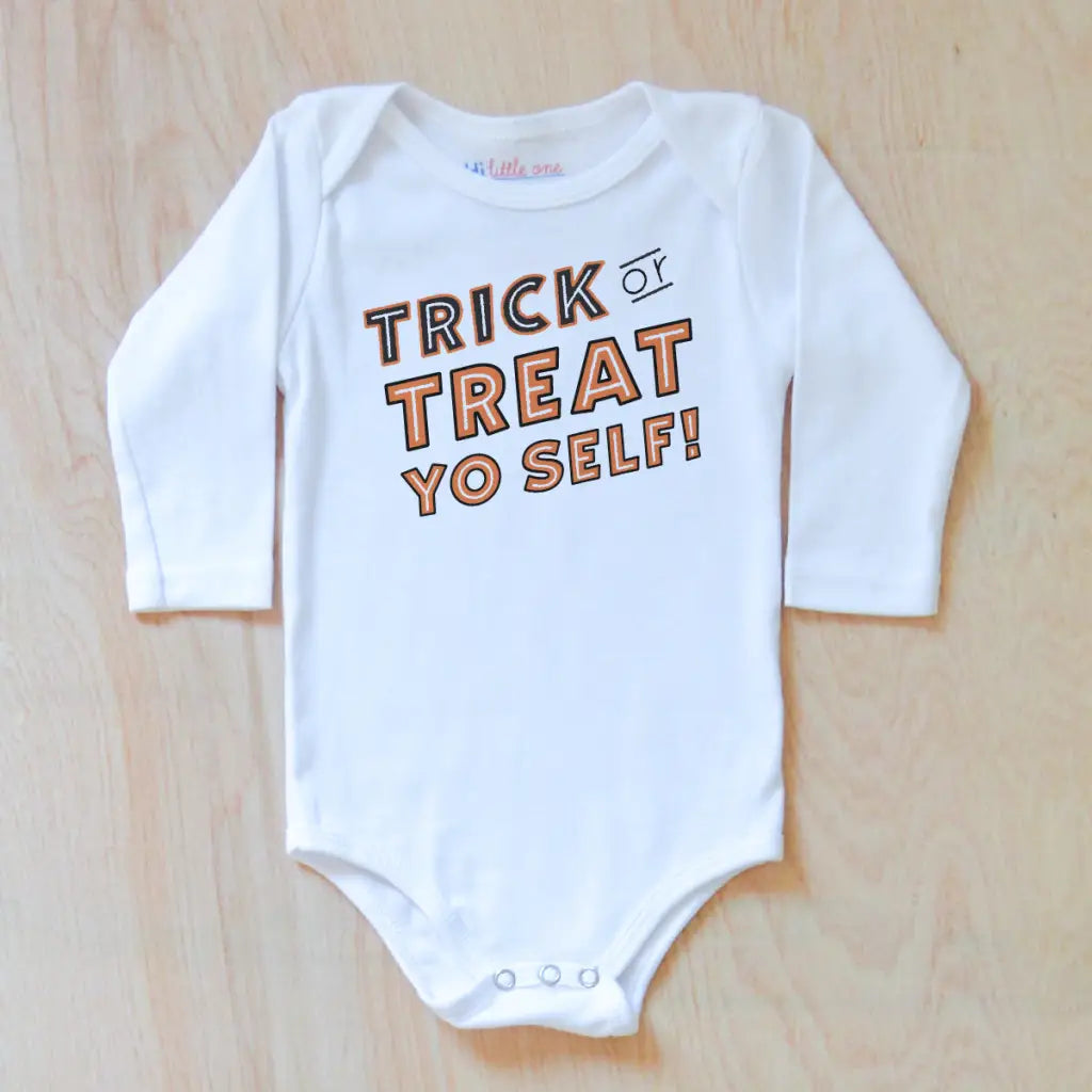 Trick or Treat Yo Self! Onesie at Hi Little One