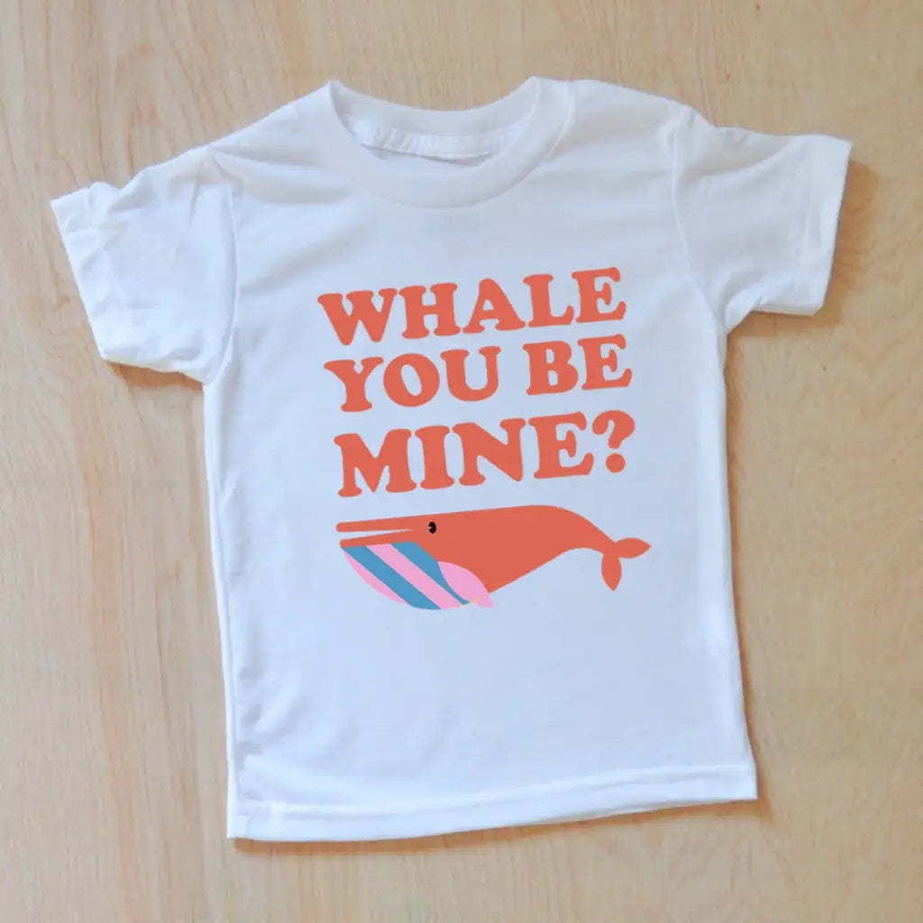 Whale You Be Mine T-Shirt - 2T / White / Short Sleeve -